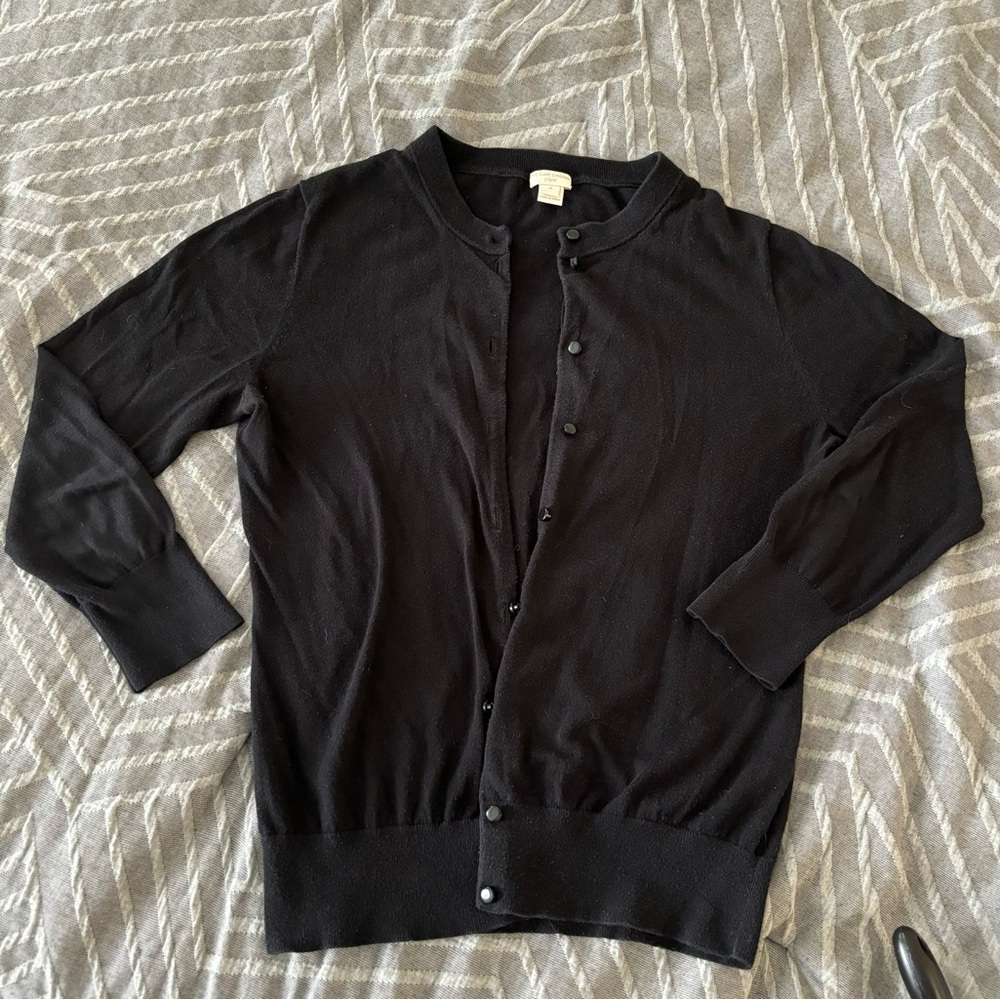J. Crew Clare Cardigan in Black